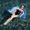 45" Blue Inflatable Swimming Pool Mesh Sling Chair Pool Float